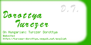 dorottya turczer business card
